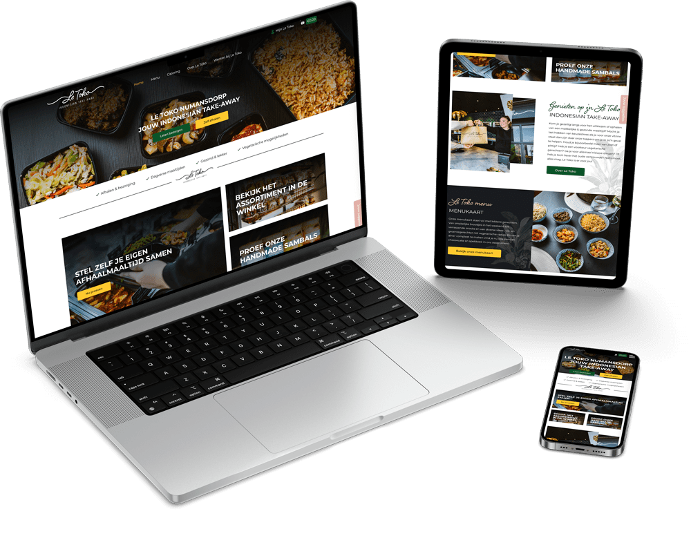 Webshop responsive horeca